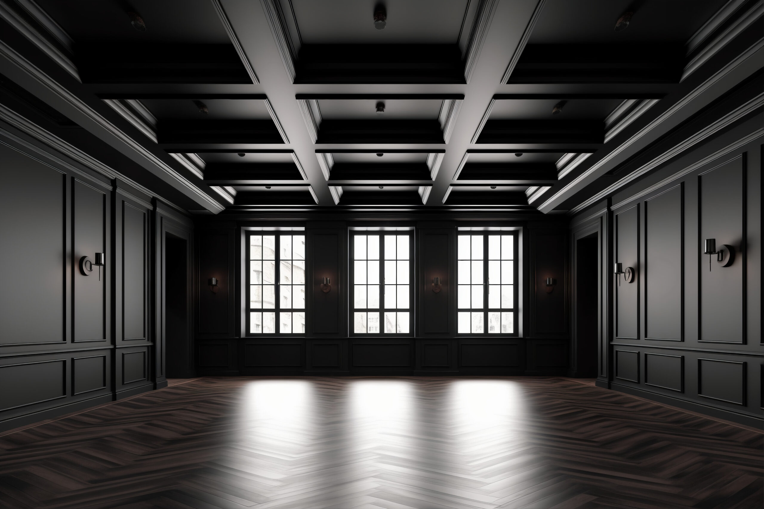 Black Suspended Ceiling Tile